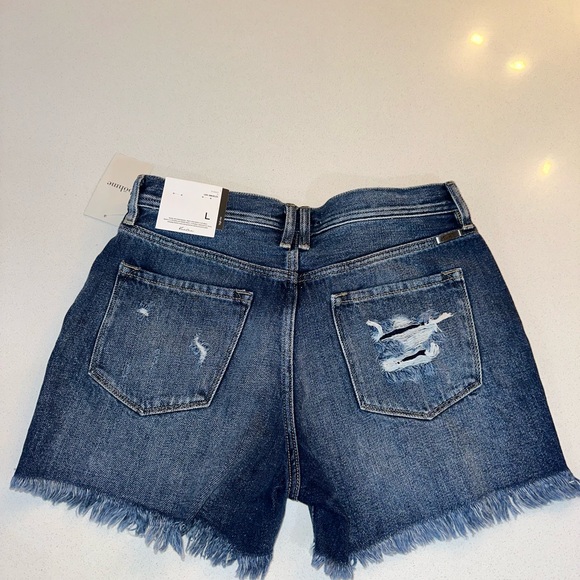 Kancan Distressed Denim Shorts - Picture 3 of 5